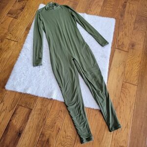 Bumpsuit The Penelope Leotard One Piece Maternity Women's Medium Green *Flaws*